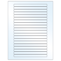 6.25" x 0.5" Crystal Clear Rectangular Sheet Labels