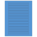 6.25" x 0.5" Fluorescent Blue Rectangular Sheet Labels