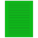 6.25" x 0.5" Fluorescent Green Rectangular Sheet Labels