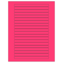 6.25" x 0.5" Fluorescent Pink Rectangular Sheet Labels