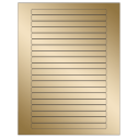 6.25" x 0.5" Gold Foil Rectangular Sheet Labels