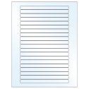 6.25" x 0.5" White Mid Gloss Rectangular Sheet Labels