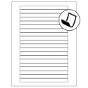 6.25" x 0.5" Blockout Rectangular Sheet Labels