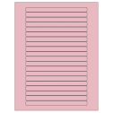 6.25" x 0.5" Pastel Pink Rectangular Sheet Labels