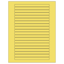 6.25" x 0.5" Pastel Yellow Rectangular Sheet Labels