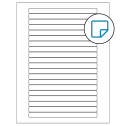 6.25" x 0.5" White Rectangular Sheet Labels - Removable Adhesive