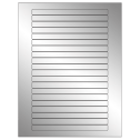6.25" x 0.5" Silver Foil Rectangular Sheet Labels