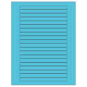 6.25" x 0.5" Turquoise Rectangular Sheet Labels