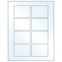 3.0625" x 2.1875" Crystal Clear Rectangular Sheet Labels
