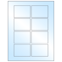 3.0625" x 2.1875" White Premium High Gloss Rectangular Sheet Labels