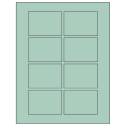 3.0625" x 2.1875" Pastel Green Rectangular Sheet Labels