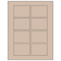 3.0625" x 2.1875" Pastel Tan Rectangular Sheet Labels