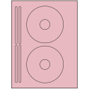 4.625" x 4.625" Pastel Pink Sheet Labels
