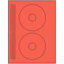 4.625" x 4.625" Red Sheet Labels