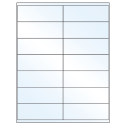 4.1875" x 1.5" Crystal Clear Rectangular Sheet Labels
