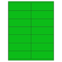 4.1875" x 1.5" Fluorescent Green Rectangular Sheet Labels