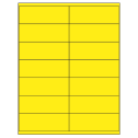 4.1875" x 1.5" Fluorescent Yellow Rectangular Sheet Labels