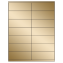 4.1875" x 1.5" Gold Foil Rectangular Sheet Labels