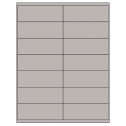 4.1875" x 1.5" Gray Rectangular Sheet Labels