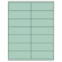 4.1875" x 1.5" Pastel Green Rectangular Sheet Labels