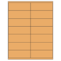 4.1875" x 1.5" Pastel Orange Rectangular Sheet Labels