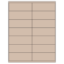 4.1875" x 1.5" Pastel Tan Rectangular Sheet Labels