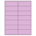 4.1875" x 1.5" Pastel Purple Rectangular Sheet Labels