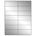 4.1875" x 1.5" Silver Foil Rectangular Sheet Labels