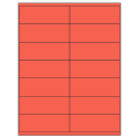 4.1875" x 1.5" Red Rectangular Sheet Labels