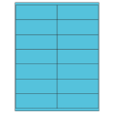 4.1875" x 1.5" Turquoise Rectangular Sheet Labels