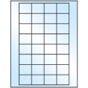 1.59375" x 1.3" White Premium High Gloss Rectangular Sheet Labels