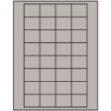 1.59375" x 1.3" Gray Rectangular Sheet Labels
