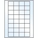 1.59375" x 1.3" White Mid Gloss Rectangular Sheet Labels