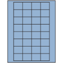 1.59375" x 1.3" Pastel Blue Rectangular Sheet Labels