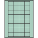 1.59375" x 1.3" Pastel Green Rectangular Sheet Labels