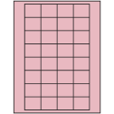 1.59375" x 1.3" Pastel Pink Rectangular Sheet Labels