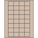 1.59375" x 1.3" Pastel Tan Rectangular Sheet Labels