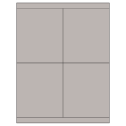 4.25" x 5" Gray Rectangular Sheet Labels