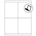 4.25" x 5" Blockout Rectangular Sheet Labels