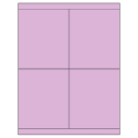 4.25" x 5" Pastel Purple Rectangular Sheet Labels