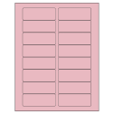 3.375" x 1.25" Pastel Pink Rectangular Sheet Labels