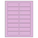 3.375" x 1.25" Pastel Purple Rectangular Sheet Labels