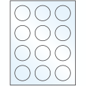 2" Crystal Clear Circular Sheet Labels