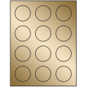 2" Gold Foil Circular Sheet Labels