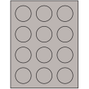 2" Gray Circular Sheet Labels