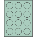 2" Pastel Green Circular Sheet Labels