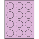 2" Pastel Purple Circular Sheet Labels