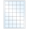 1.5" x 1.5" Crystal Clear Square Sheet Labels