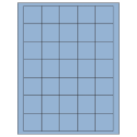 1.5" x 1.5" Pastel Blue Square Sheet Labels