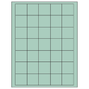 1.5" x 1.5" Pastel Green Square Sheet Labels